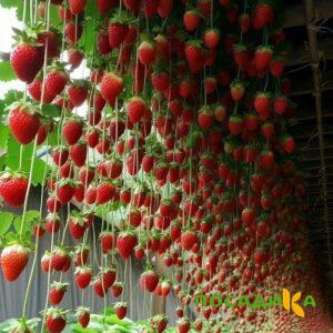 Клубника ампельная Анастасия купить по цене от 370р. в интернет-магазине «Посадика» с доставкой почтой в в Верхнеуральске и по всей России – [изображение №1].